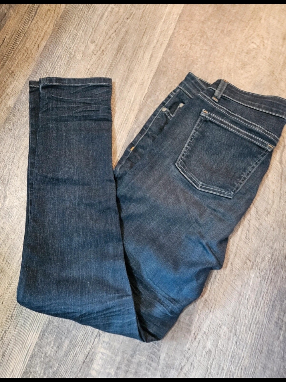Eileen Fisher Skinny Jeans in Dark Blue Denim